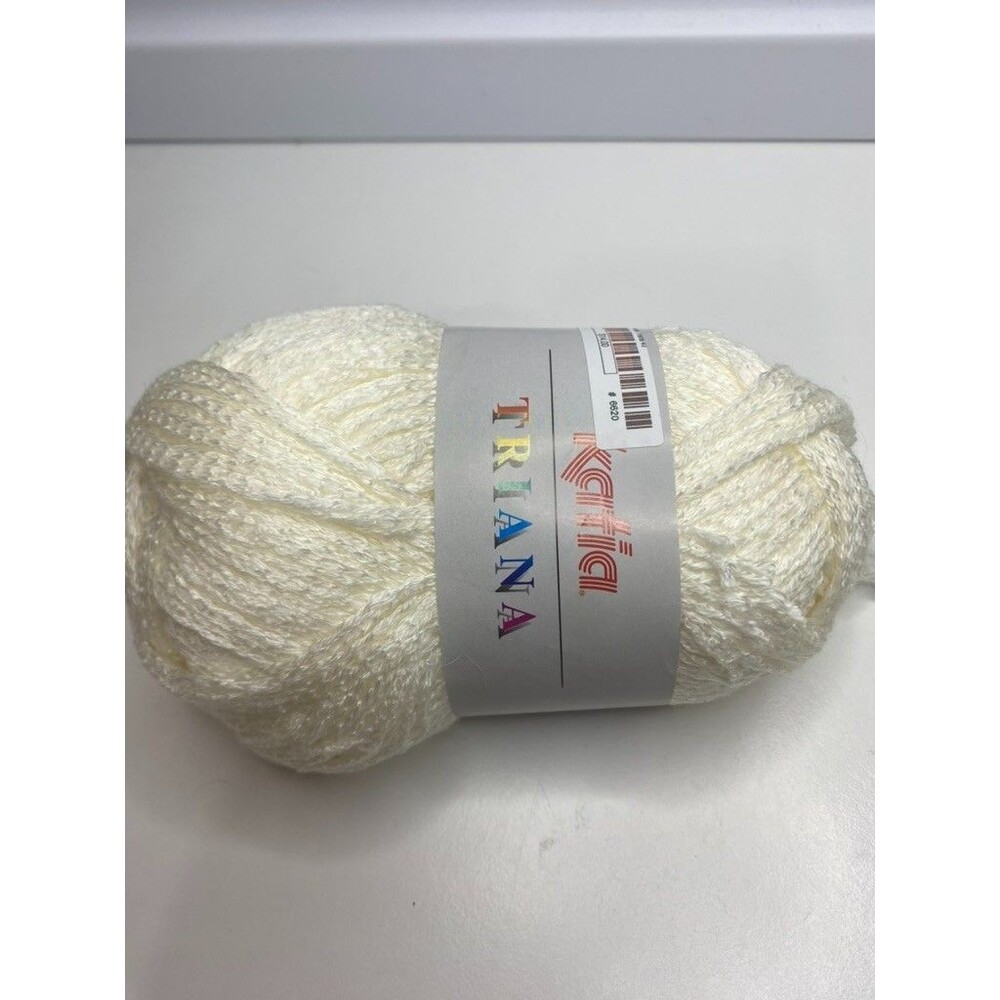 Triana Katia Triana Katia Triana Ruffling Scarf Yarn Color 40 White